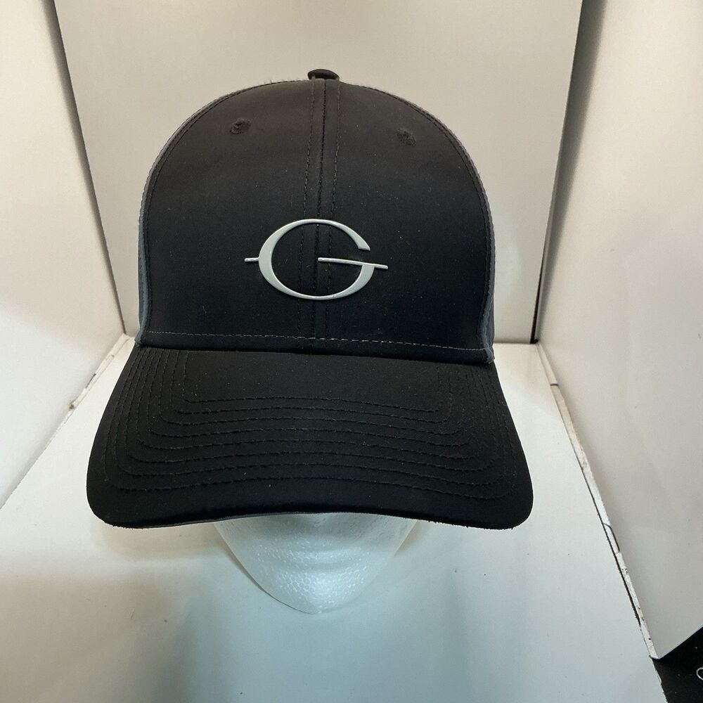 Gulfstream Aerospace Cap Men’s Black Adjustable Silver G Logo 100% Polyester